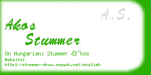 akos stummer business card